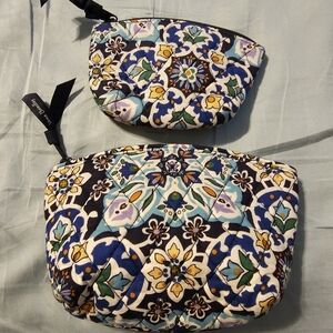EUC Vera Bradley Make-up Pouch and Mini Pouch